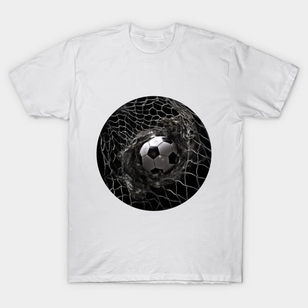 Soccer ball Splash T-Shirt by Carrie Ann's Collection